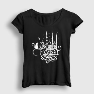 IstanbulCats Women T-shirt with CalligraphyWhite